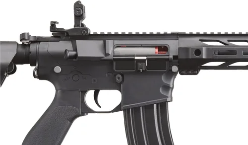 Vista 7 de Lancer Tactical Gen Il SPR Interceptor M4 Airsoft - Eléctrico completo/semiautomático, bolsa de 1000 balas BBS de 0.20g, batería y cargador