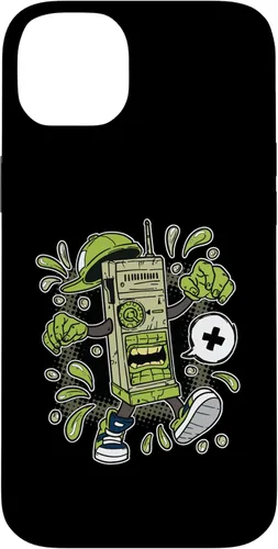 Vista 14 de iPhone XS Max Cartoonish WalkieTalkie Design For Kids In Comic Style Case