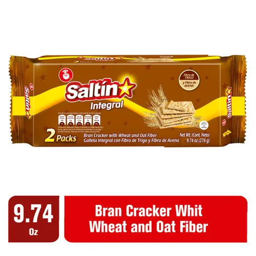 Vista 3 de Galletas de trigo Saltin Noel Granos y semillas Deliciosas y saludables 9.73 onzas (paquete de 4)