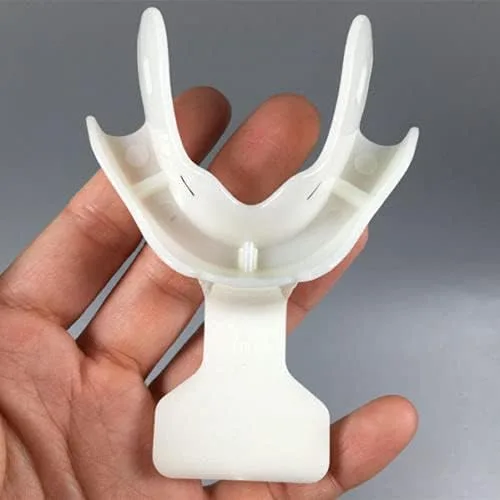 Vista 6 de 17 unids/set de bandejas de impresión dental autoclavable dientes titular edéntulo mandíbulas bandejas de impresión