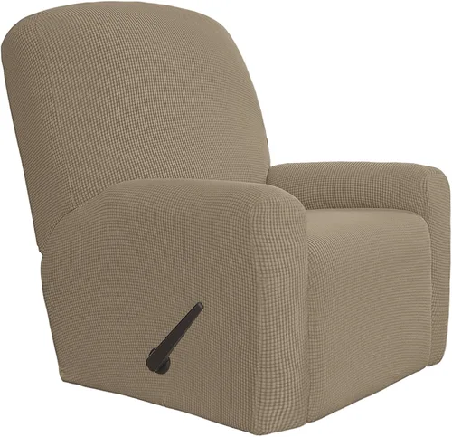 Vista 25 de Easy-Going - Funda elástica para sofá reclinable y sofá cama, 6 piezas, protector de muebles, suave, parte inferior elástica, tela jacquard