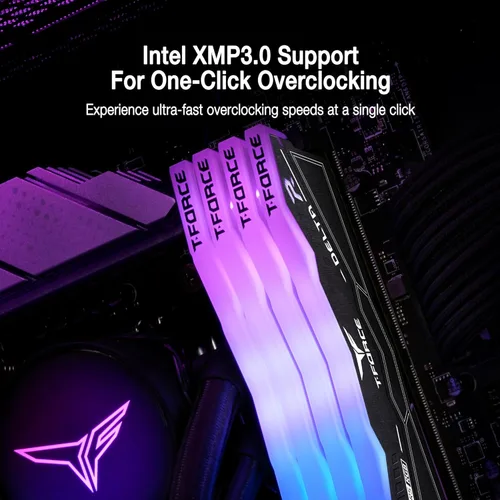 Vista 3 de TEAMGROUP T-Force Delta RGB DDR5 Ram 32 GB (2 x 16 GB) 7200 MHz PC5-57600 CL34 A-DIE Módulo de memoria de escritorio Ram para chipset serie 600 700