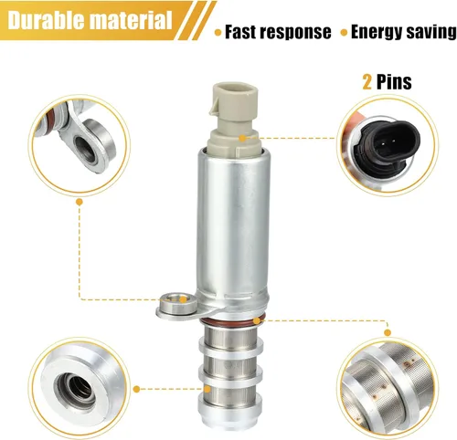 Vista 6 de X AUTOHAUX 1 par de válvula de control de aceite de sincronización variable del motor solenoide 12655420 12655421 para Buick LaCrosse 2010-2016