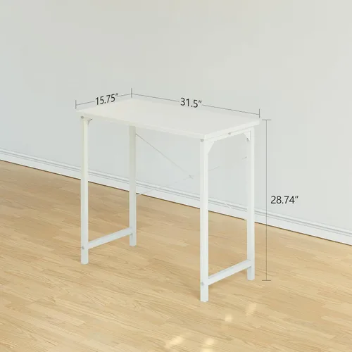 Vista 87 de CubiCubi Escritorio para computadora, escritorio pequeño de oficina en casa de 40 pulgadas, mesa de PC de estilo moderno y simple para el hogar