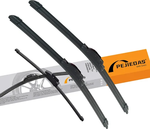 Vista 32 de 3 limpiaparabrisas OEM, limpiaparabrisas de repuesto para Jeep Wrangler 2007-2017