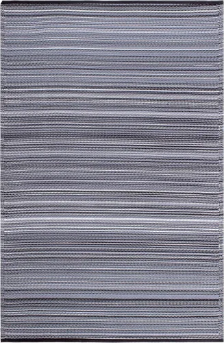 Vista 141 de Fab Habitat Alfombra Rayada para Exteriores - Impermeable, Resistente a la Decoloración, Sin Arrugas, Reversible - Plástico Reciclado Premium