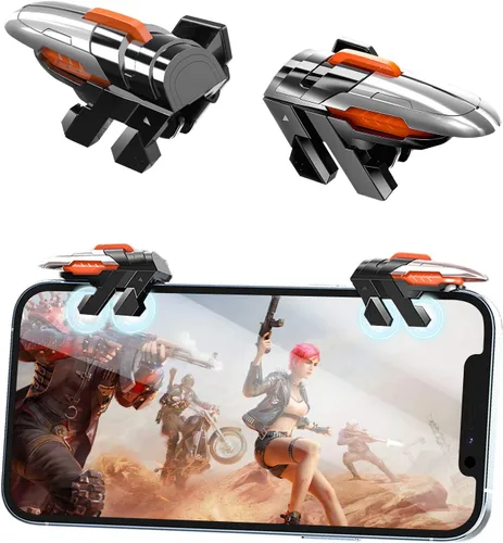 Vista 8 de Newseego for Mobile Game Controller Trigger, [Upgraded Version] Mobile Controllers Colorful Trigger Sensitive Shoot and Aim Button for Rules of