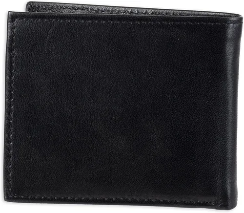 Vista 3 de Tommy Hilfiger Billetera plegable clásica para hombre con ventana de identificación y múltiples ranuras para tarjetas