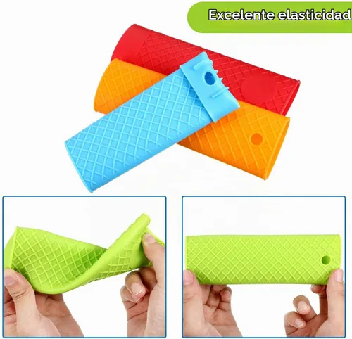Vista 5 de Patelai - Funda de silicona para mango de olla de hierro fundido