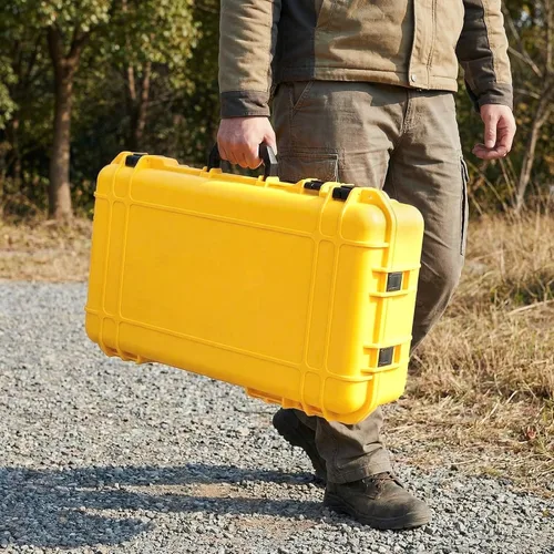 Vista 24 de Relaxweex 1 funda rígida impermeable de 8.5 x 6.5 x 3.7 pulgadas con inserto de espuma personalizable para bricolaje, funda protectora portátil