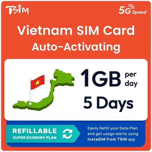Vista 16 de Tarjeta SIM de Indonesia 5 días 1GB/día Activación automática Hotspot permitido Sin número de teléfono Plan recargable a través