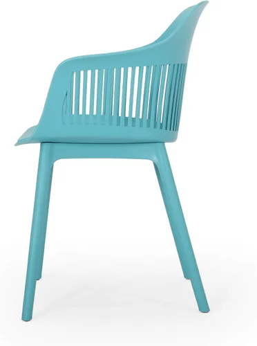Vista 5 de Christopher Knight Home Ladonna - Silla de comedor para exteriores (juego de 4), color verde azulado