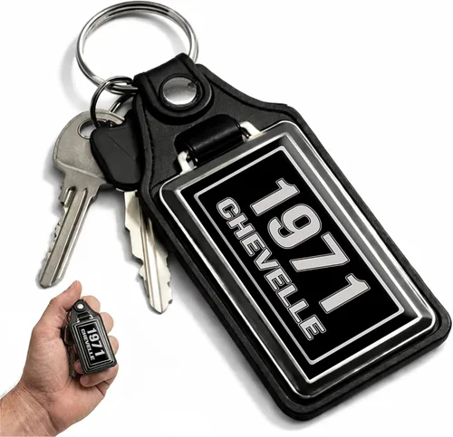 Vista 78 de Brotherhood Car Key Chain for Chevelle - Classic Models Keychain for Men and Women Gift Key Ring