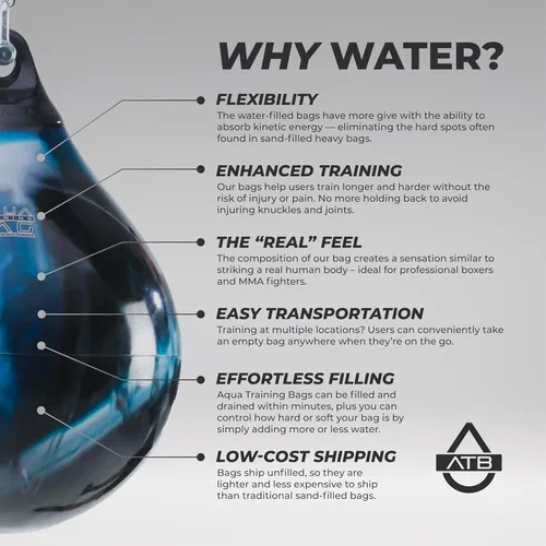 Vista 2 de Bolsa de boxeo Aqua Training Bag de 75 libras, 15 pulgadas