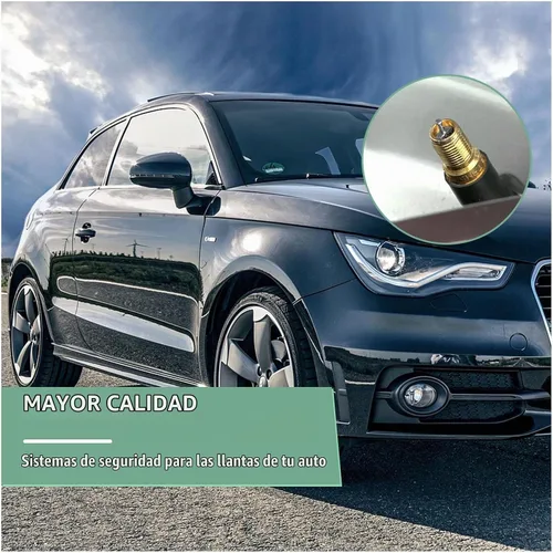 Vista 3 de Ziciner 10 PIEZAS núcleos de válvula de neumático de automóvil, núcleos de válvula de auto niquelados premium seguros para TPMS, válvulas 10 pzas