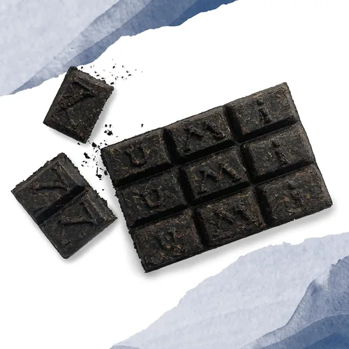 Vista 3 de Numi - Té orgánico Pu-erh añejo, 2,2 onzas (paquete de 1), ladrillo de té negro