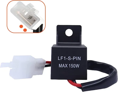 Vista 15 de (1) Relé intermitente LED electrónico de 3 pines 12V CF14 EP35 para bombillas LED relacionadas con intermitentes, solución para el rápido parpadeo