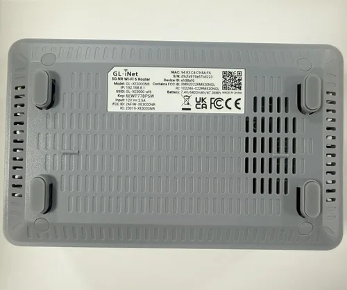 Vista 9 de GL.iNet GL-XE3000 (Puli AX) Router 5G con ranura para tarjeta SIM dual, enrutadores celulares Wi-Fi 6, batería incorporada, Multi-WAN, VPN, OpenWrt