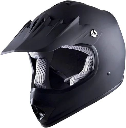 WOW Youth Kids Motocross BMX MX ATV Dirt Bike Moutain Helmet Storm Black