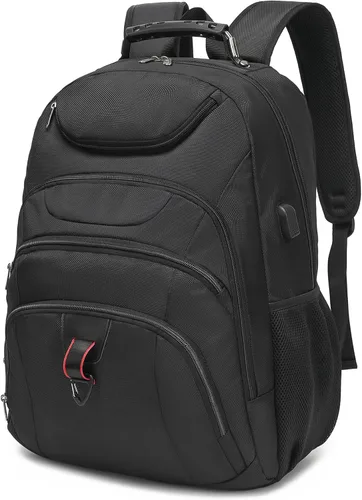 Vista 31 de Mochila para laptop Boavan para hombres (Negro, 15.6), Rosa(Amour Pink), Elegante