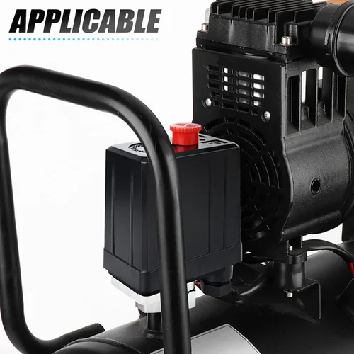 Vista 6 de MEANLIN MEASURE Válvula de control del interruptor de presión del compresor de aire 90-120 PSI 110V-240V piezas de repuesto de 1 vía con cinta