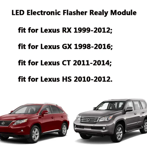 Vista 3 de 81980-53010 Conjunto de relé LED para Lexus Scion Pontiac Select Modelos de señal de giro y advertencia de peligro, Stop Hyper Flash, 8 pines 12V