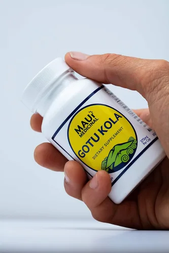 Vista 3 de GOTU KOLA 90 cápsulas vegetales - 375mg por cápsula "Brahmi Centella asiática orgánica