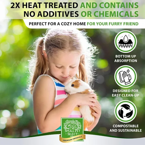 Vista 2 de Small Pet Select - Ropa de cama de mazorca de maíz 100% natural para mascotas, caja de arena para animales pequeños y pájaros, segura para hámsters
