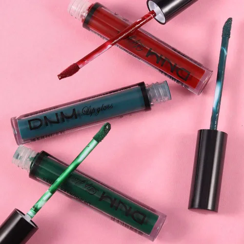 Vista 7 de evpct Juego de 3 lápices labiales líquidos mate de color oscuro rojo verde esmeralda, set de maquillaje de 24 horas de larga duración, impermeable