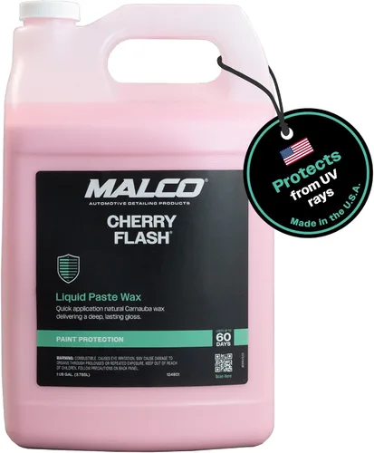 Vista 10 de Malco Cherry Flash - Cera de pasta líquida para autos – Protege y dale brillo a tu vehículo/La forma más fácil de encerar manualmente tu auto/Brillo