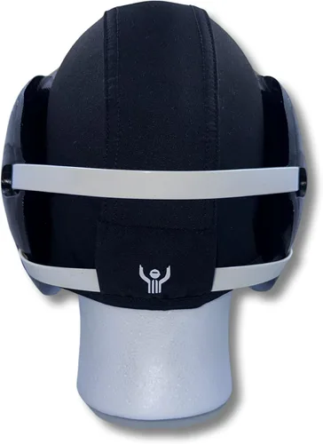 Vista 3 de Great Call Athletics Cubierta de pelo de lucha libre premium Red de pelo negro elástica de 4 vías para adultos y jóvenes Cumple con la NFHS