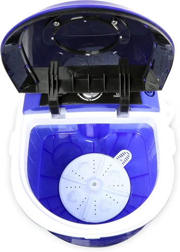 Vista 3 de Pyle PUCWM11.5 - Lavadora portátil de carga superior, mini lavadora, lavadora silenciosa, controlador giratorio, 110 V, para lavandería compacta