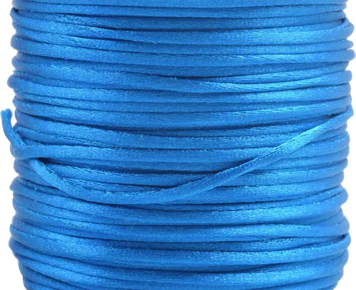 Vista 73 de KONMAY - Cuerda de nailon satinado de seda, 45.72 metros, 0.8mm cola de rata, para nudos chinos, Kumihimo, abalorios, macramé, joyería, Verde manzana
