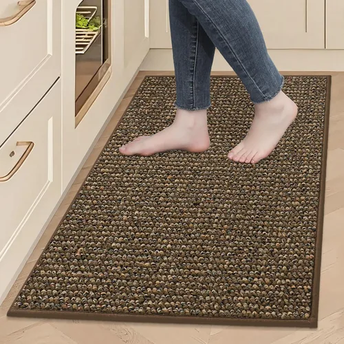 Vista 11 de BEQHAUSE Alfombras de cocina de 20 x 32 pulgadas, antideslizantes, para piso, súper absorbentes y resistentes a las manchas, lavables a máquina