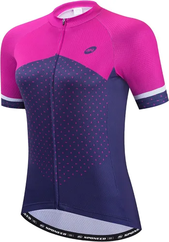 Vista 2 de sponeed Conjunto de camiseta y pantalones cortos de gel 3D de manga corta para mujer