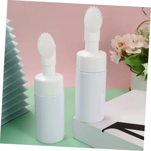 Vista 5 de FOMIYES Botella de espuma de jabón 3.4 fl oz de viaje cosméticos botella cepillo cabeza espuma vacía para artículos de tocador