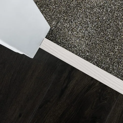 Vista 7 de Tira de transición de piso, tiras de transición de vinilo autoadhesivas de 3.28 pies, tira divisora de suelo de madera a azulejos, para unir huecos