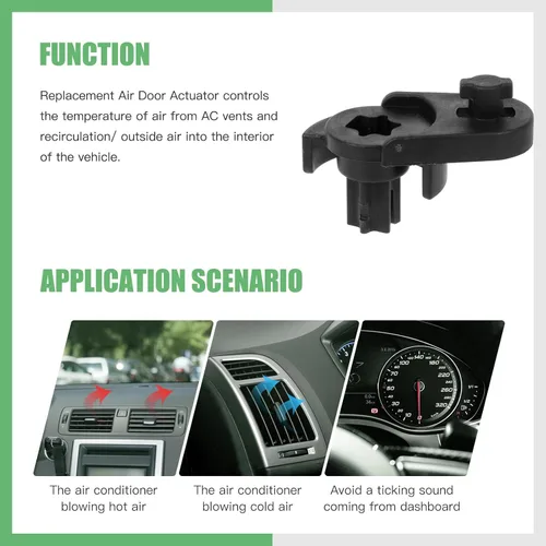 Vista 5 de SCITOO Actuador de puerta de mezcla de calentador HVAC, actuador de puerta de aire, repuesto para Audi para A3 2004-2013, para Audi para A3 Quattro
