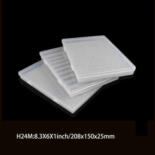 Vista 5 de Aventik Cajas para moscas de gran capacidad, tapa transparente de espuma delgada, colección PP, cajas de pesca de competición de anzuelos de pesca