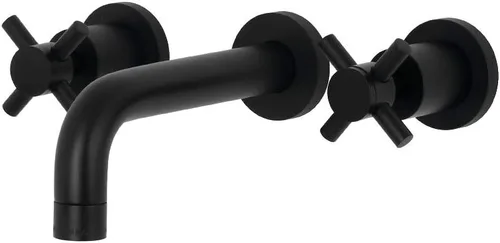 Kingston Brass KS8120DX Concord - Grifo de baño, negro mate, 11.31 x 7.63 x 3.06 pulgadas