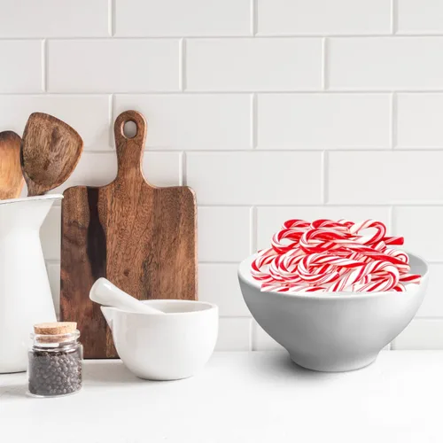 Vista 3 de Sweetzo Brach's - Mini bastones de caramelo de menta originales, dulces clásicos de Navidad envueltos individualmente, golosinas navideñas, 35