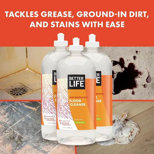 Vista 6 de Limpiador de pisos Better Life - Limpiador líquido multiusos para madera, baldosas, laminado, vinilo, bambú - Limpiador de suelos de madera dura