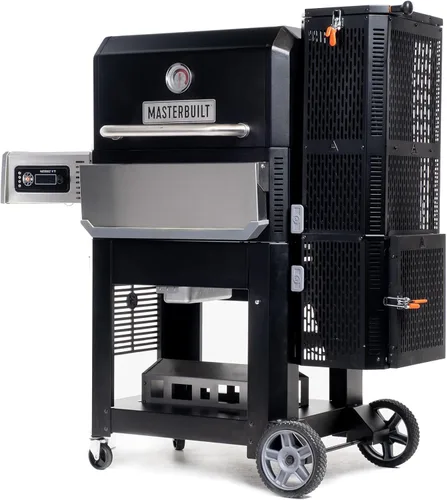 Vista 3 de Masterbuilt Gravity Series 800 Parrilla ahumadora - Parrilla de carbón más inserto de plancha, control digital, conectividad de aplicaciones, 800
