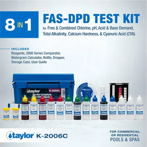 Vista 2 de Taylor Service Complete Pool Water Test Kit K-2006C