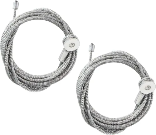 Vista 3 de Pareja (2) Kit de reemplazo de cable para puerta de rampa de carga cerrada del remolque, cables de 150 pulgadas, reemplazo para CAB1-8CB150