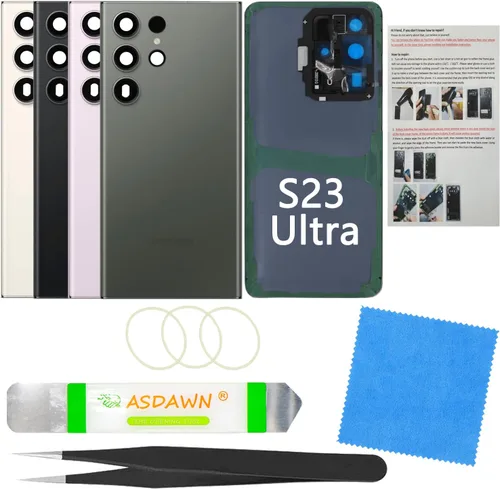 Vista 62 de Estuche de panel de vidrio trasero de repuesto para Galaxy S8 con manual de instalación + lente de cámara preinstalada + todo el adhesivo + kit