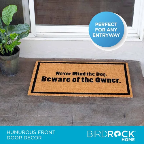 Vista 5 de BIRDROCK HOME estera de fibra de coco con respaldo de vinilo (VBC) con decoloración natural (0.59”/15 mm)