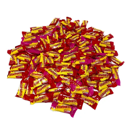 Vista 5 de ASSORTIT X Starburst Collab - Caramelo masticable original de 5.5 libras, caramelos masticables de frutas suaves a granel, tamaño familiar