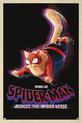 Vista 7 de Marvel Spider-Man: Across The Spider-Verse - Póster de pared de una hoja de Spider-Cat, 22.4 pulgadas de largo x 14.7 pulgadas de ancho, versión