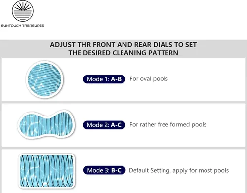 Vista 6 de Limpiador robótico inalámbrico para piscinas sobre el suelo - Robot automático de piscina - 2 motores potentes robots de limpieza - Limpiadores